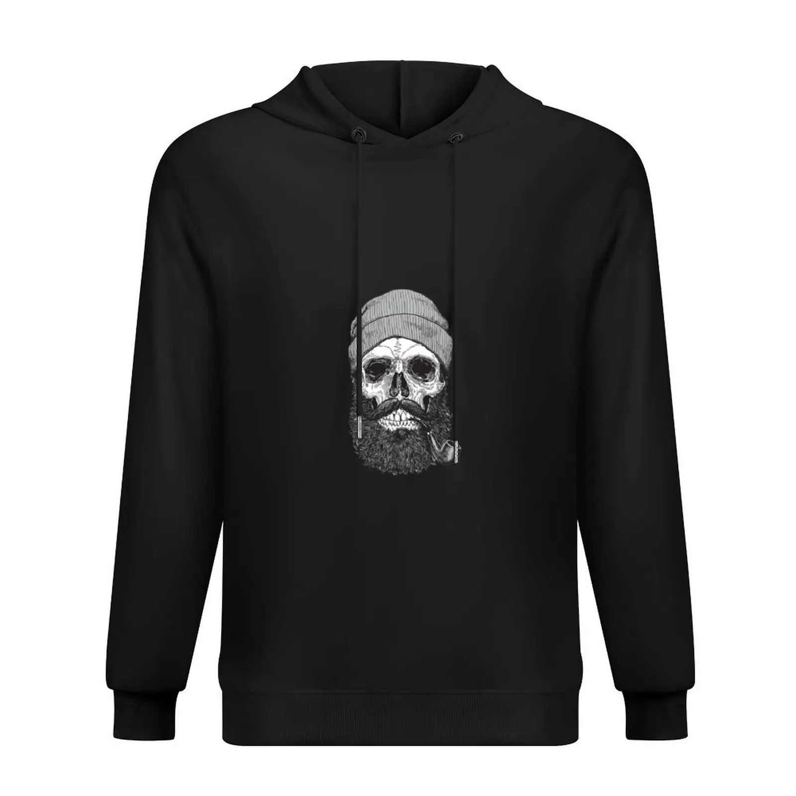 

Skull sailor with beard, whistle and cap Hoodie autumn men clothes graphic t shirts men graphic hoodie