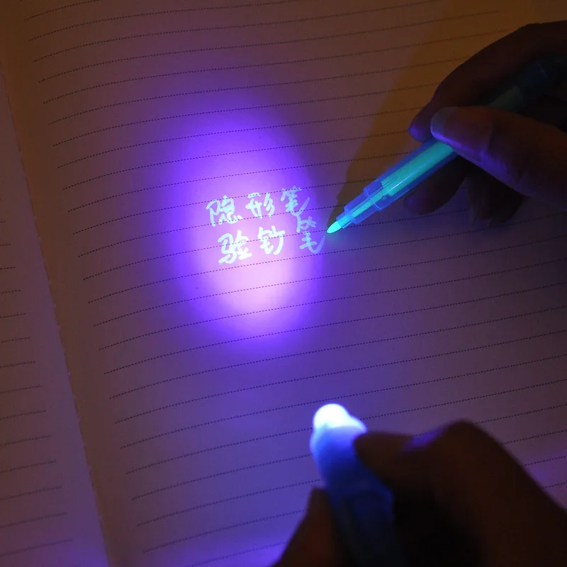 Light Invisible Ink Pen  Colorless  Money Detection Pens Learning Education Toys For Child Drawing Accessories