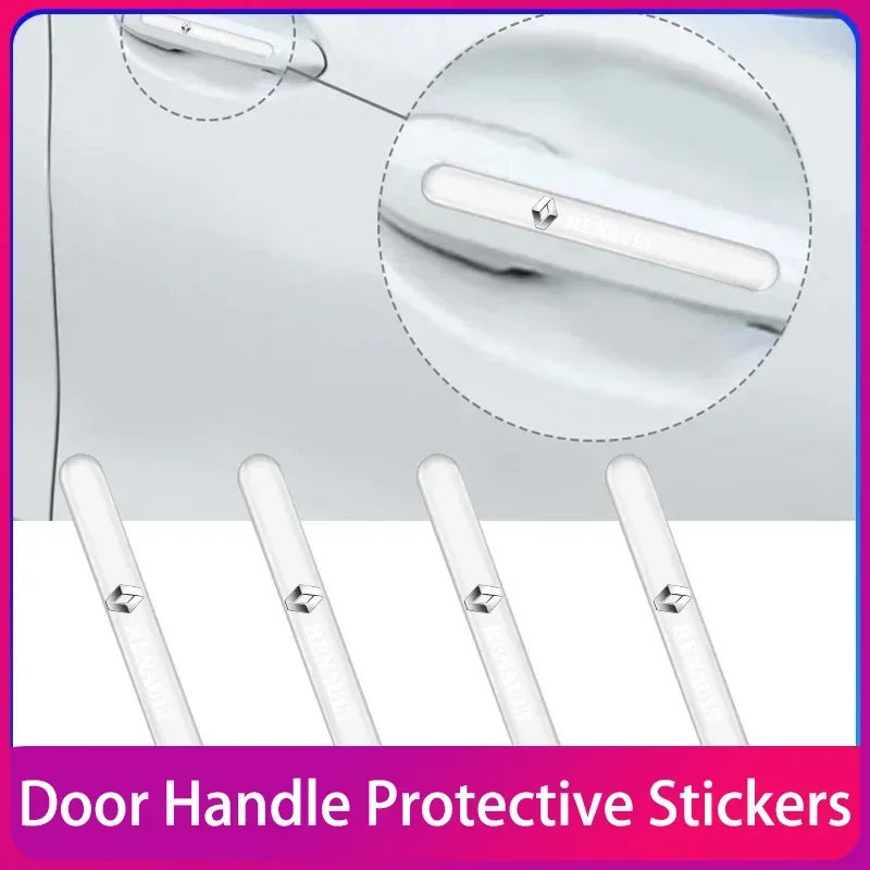 

Car door handle anti-collision strip protection strip Accessories For Renault Clio Laguna 2 Megane 2 3 Duster Logan Captur