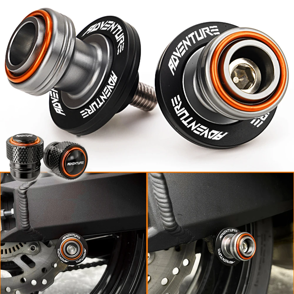 

For KTM 390 790 890 1050 1090 ADVENTURE 790 1290 2022-2024 SUPERMOTO Motorcycle M10 Swingarm Spools Slider Stand Tire Valve Cap