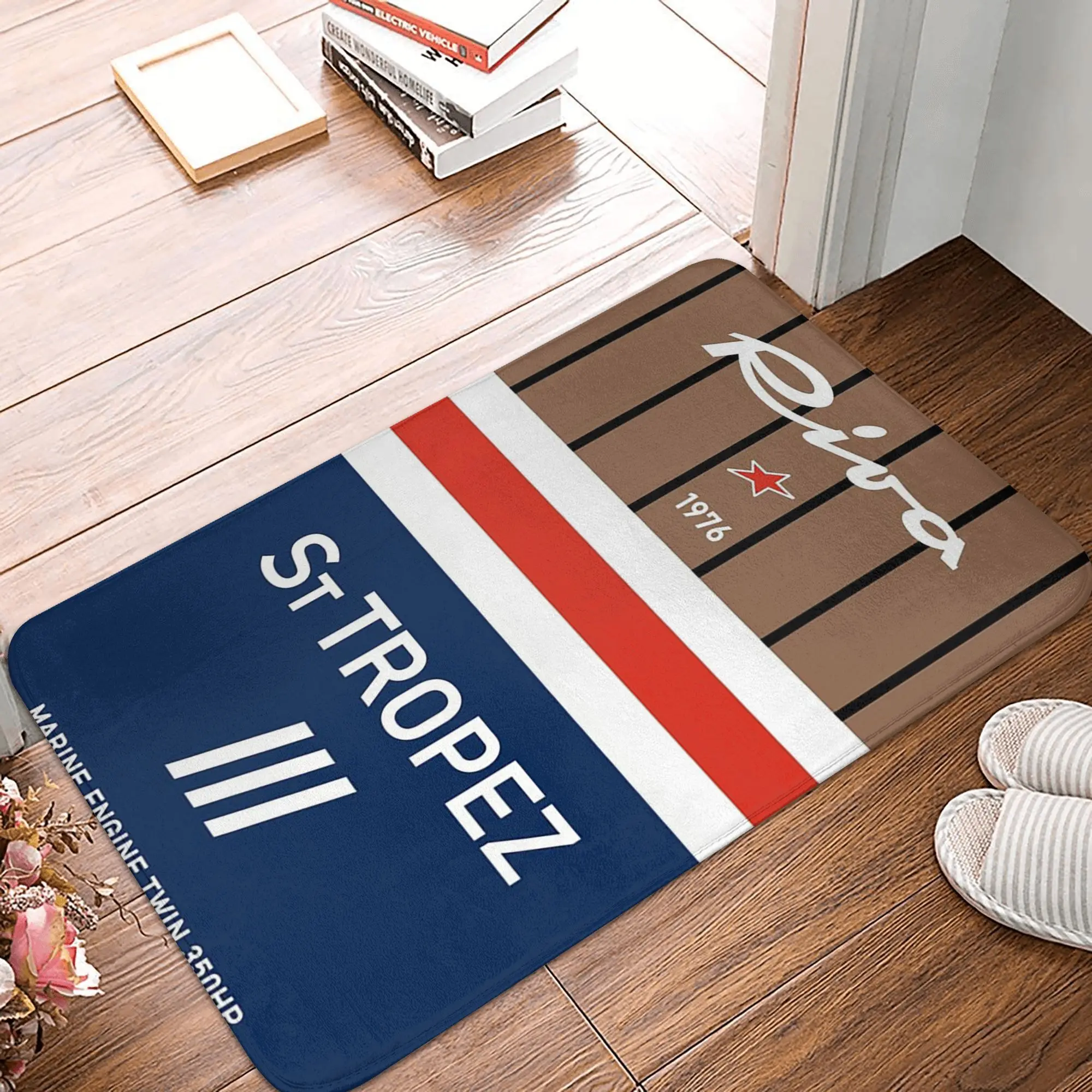 

Saint Tropez Riva Aquarama Italy Motorboat Yachting Riviera Cannes Monaco Non-slip Doormat Floor Mat Home Balcony Footpad Mats