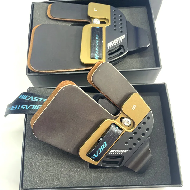 BICASTER الرماية LOG علامات التبويب الاصبع كوردوفان + الألومنيوم S/M/L مسابقة الصيد LH/RH إصبع تبويب الحرس حماية