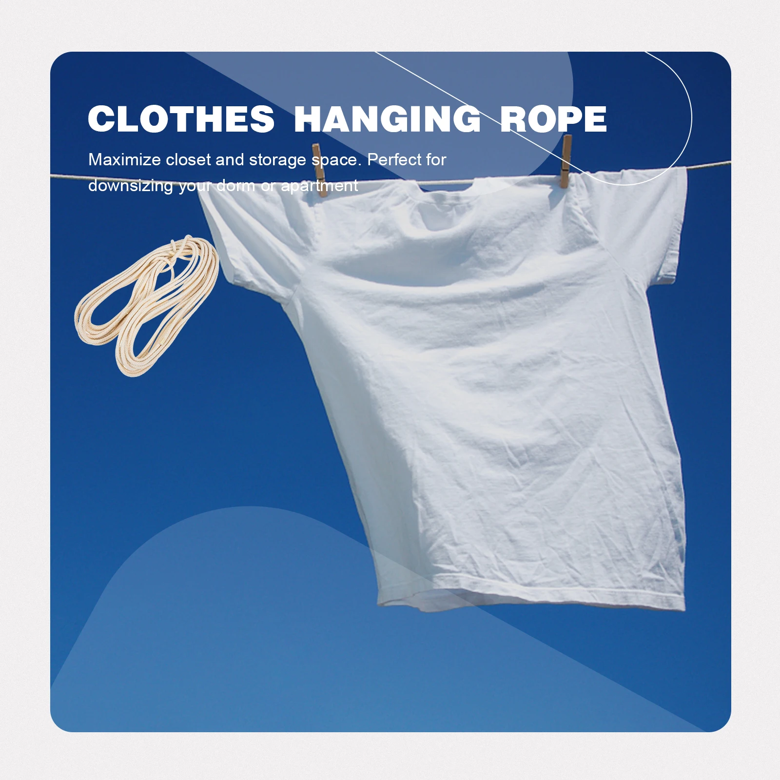Drying Clothesline Space Saving Hangers Portable Closet Organizer Maximize Storage Multi-Purpose Rope Perfect For Coats