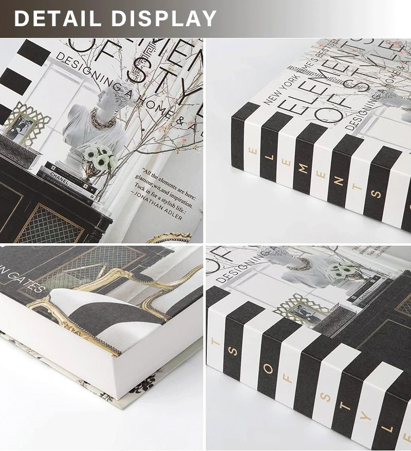 Luxury Custom Fake Books Perfume Fashion Girl Model Magazine Home Art Decorative Book Storage Box Coffee Table Pop Decor