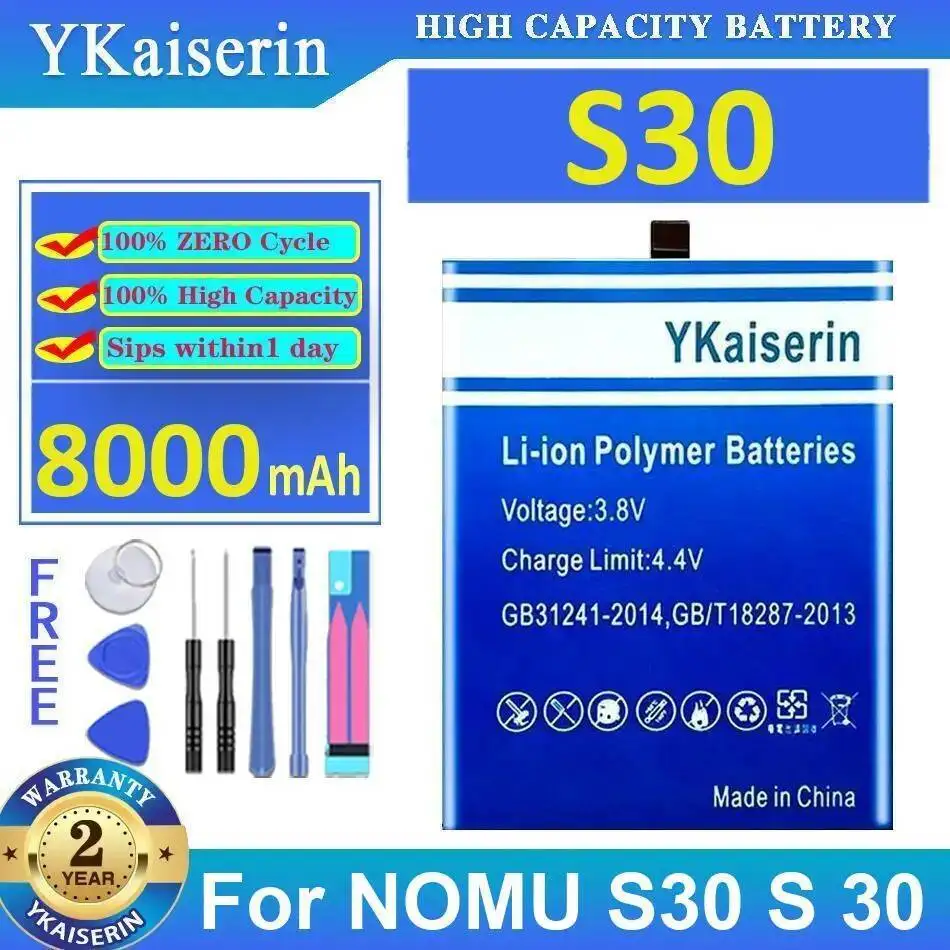 

8000Mah For Nomu S30 Long-Lasting Mobile Phone Battery