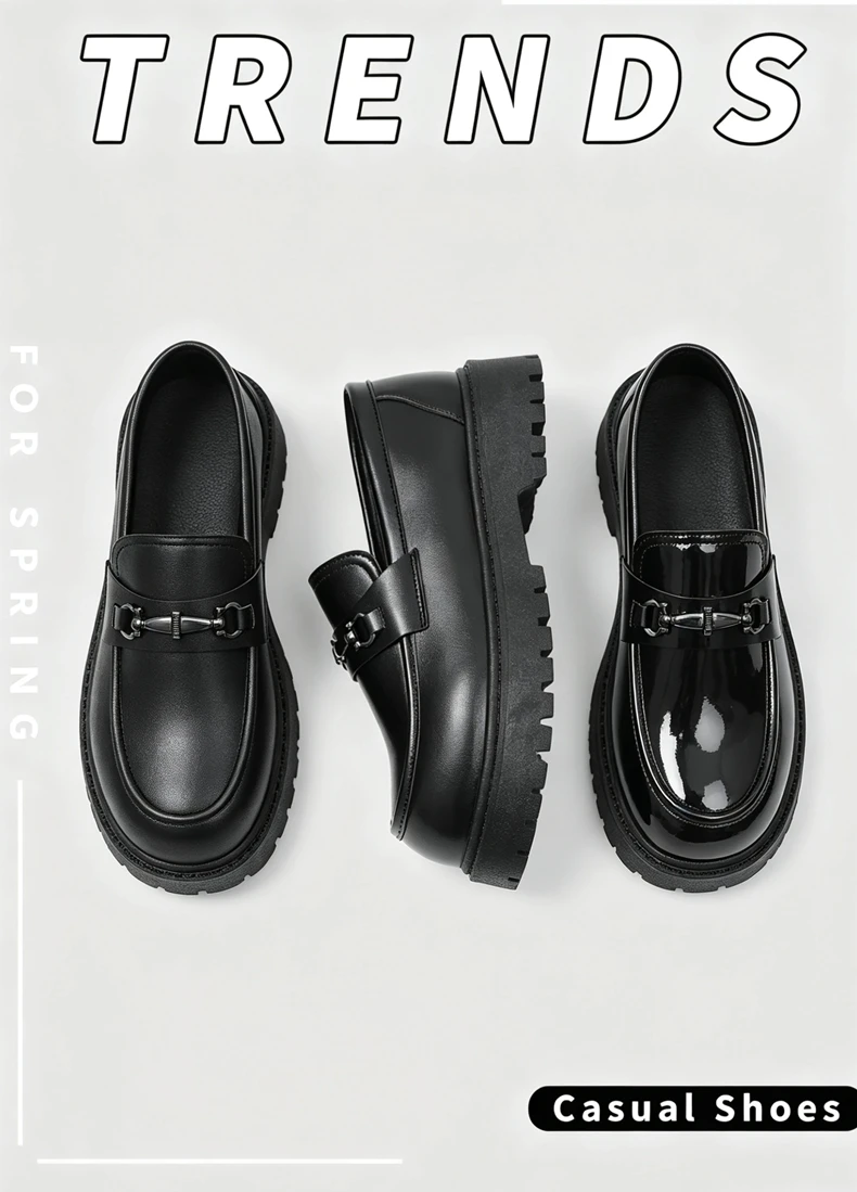 2026 Lederschuhe Casual Business-Schuhe für Herren Elegante Herrenschuhe Mokassins Designer-Slipper – Detail 1