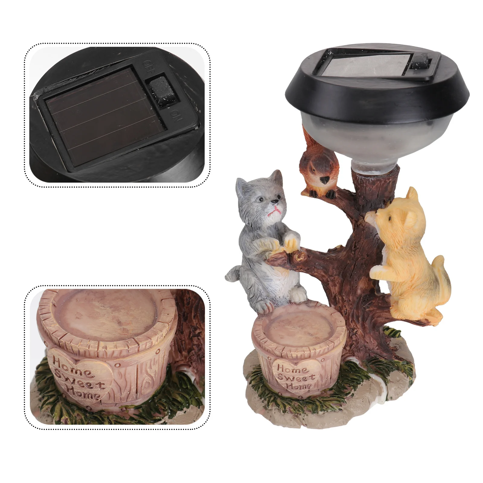 

1Pcs Solar Light Cat Design Garden Decoration Waterproof Solar Powered LED Lamp Decoration