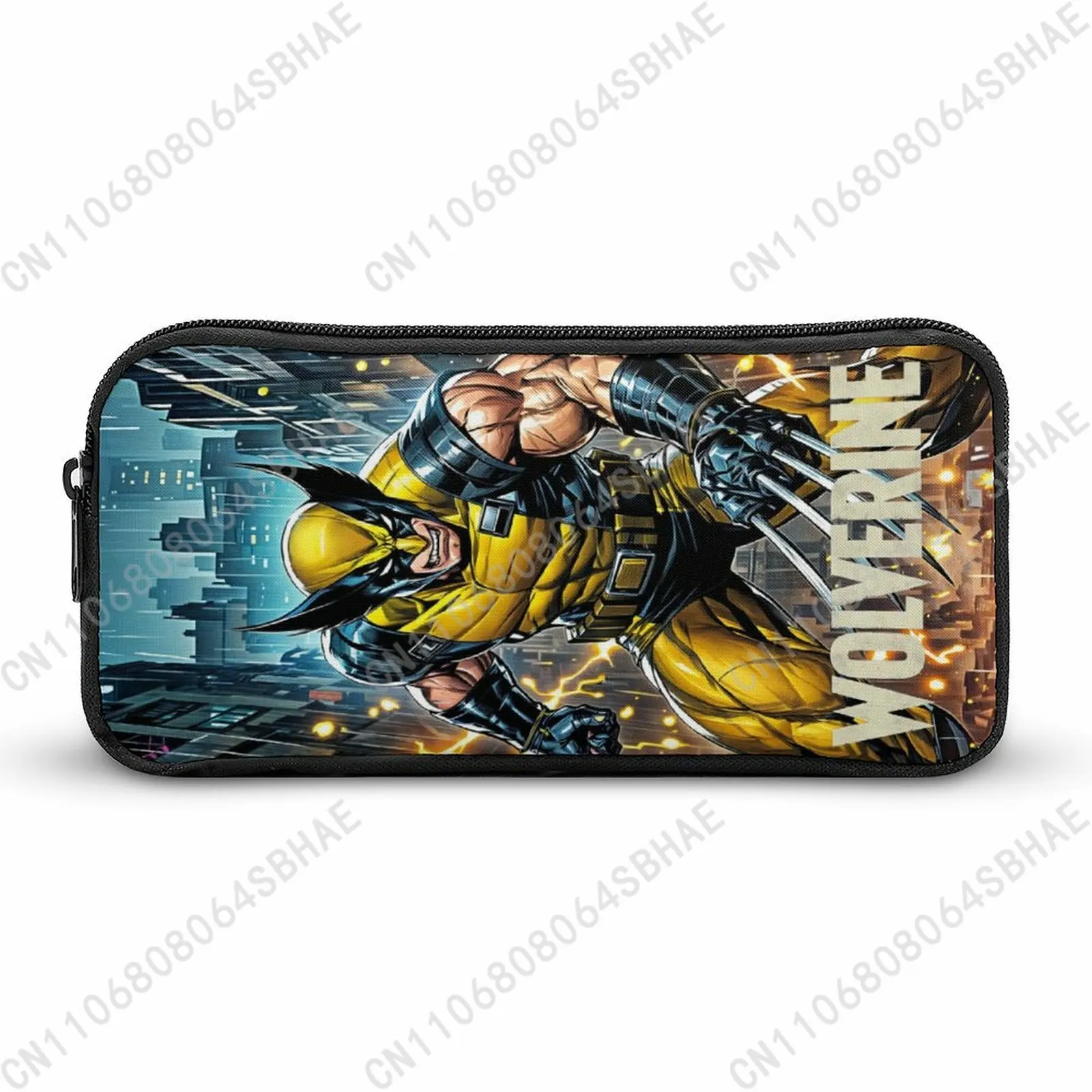 

Marvel Wolverine Pencil Case Teens Custom Pattern Simple Pen Bag School Stationery Pouch Personalized Zipper Bag Cosplay