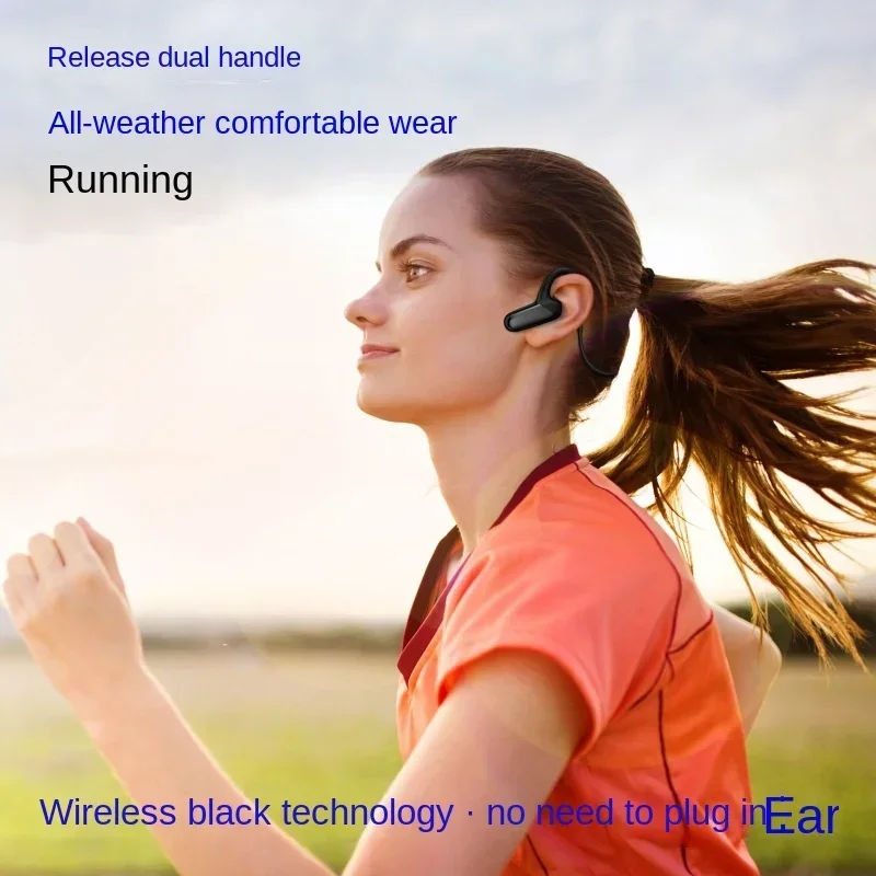 New High Quality Stereo Sound Business Noise Reduction Bluetooth Headset Bone Conduction Movement Running Wear Comfortable