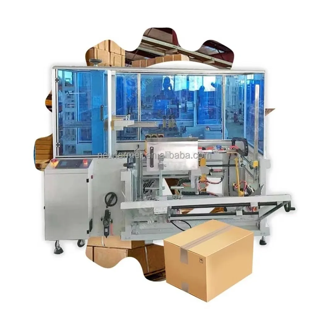 Industrial High Speed Automatic Carton Erector Case Box Taper Carton Sealer Machine for Packaging Line Efficient Box