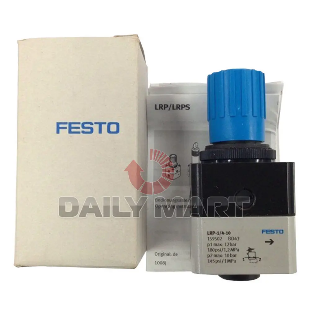 FESTO LRP-1/4-10 159502 PRECISION PRESSURE REGULATOR PNEUMATICS MODULE NEW