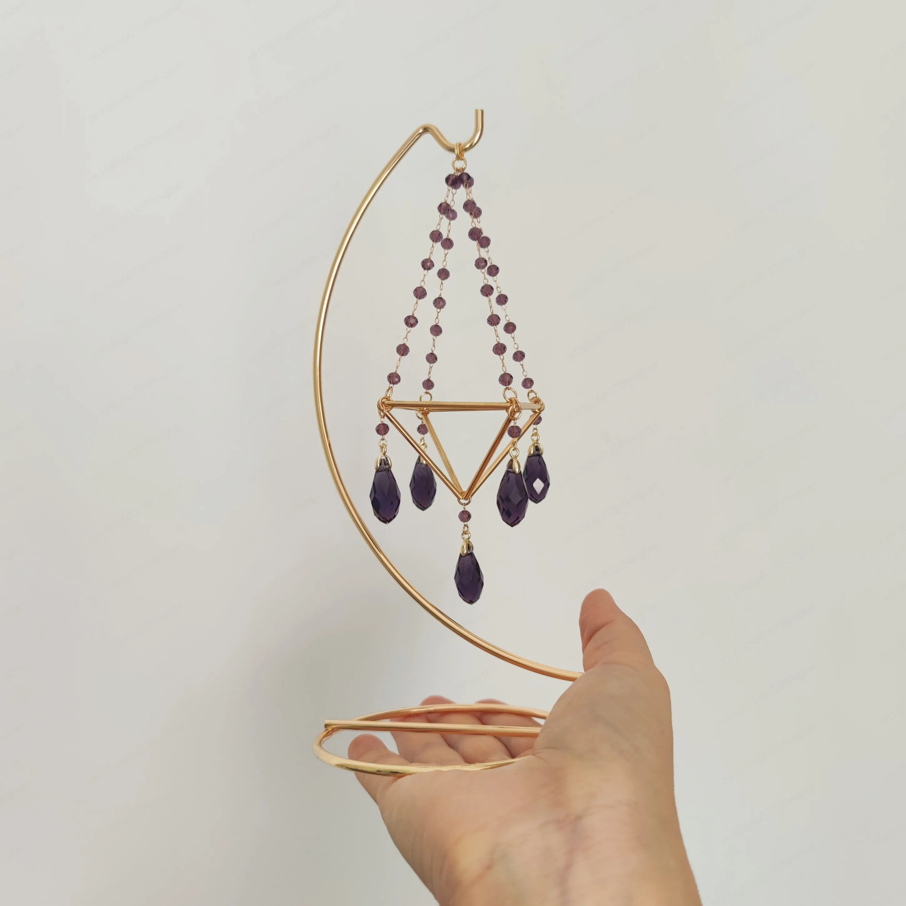 

Подставка для хрустального шара-ловца солнца, создающая радугу, блестящая, уникальная, красивая, подарок для девушки