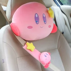 Anime   Kawaii Car Accessories Girl Heart Pink Cartoon Headrest Car Neck Guard Headrest Seat Belt Blindfold Surprise Gift