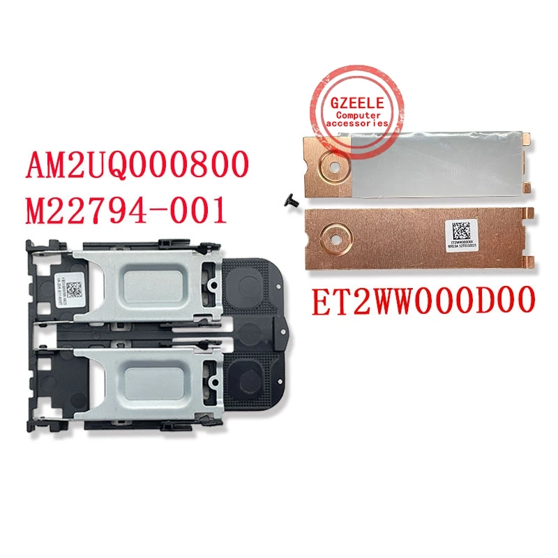 

Для HP ZBook Fury 17 G7 G8 M2 2280 SSD3 SSD4 Полка для жесткого диска Охлаждение жесткого диска Крепление жесткого диска Радиатор твердотельного накопителя