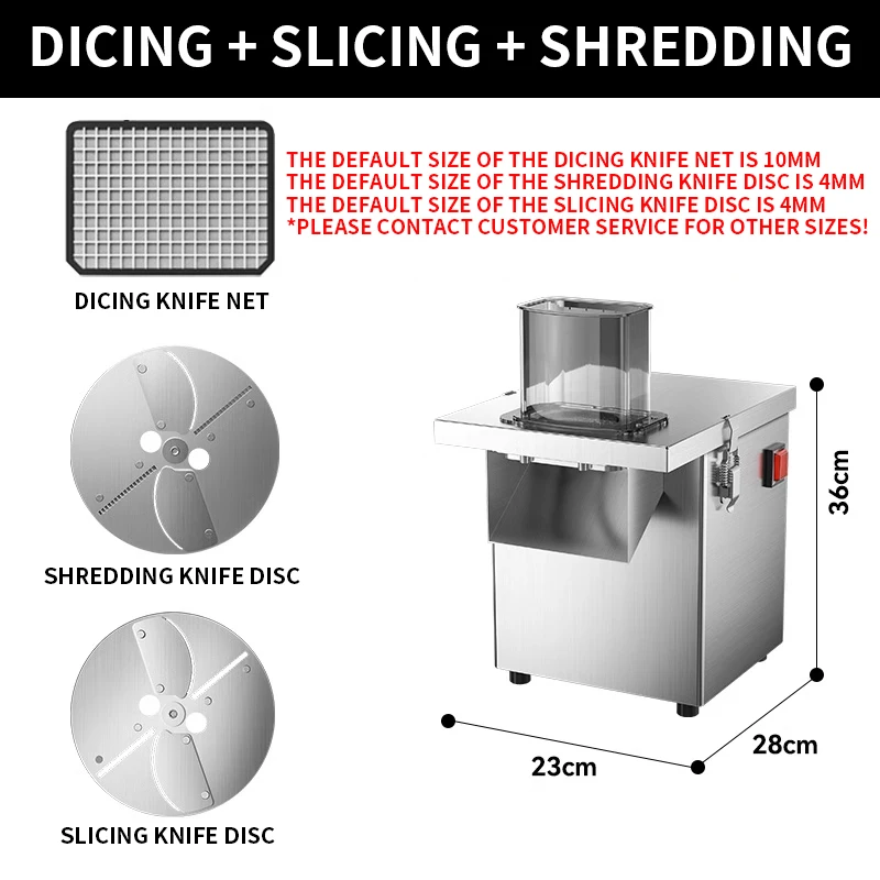قطاعة الخضراوات الكهربائية متعددة الوظائف أوتوماتيكية بالكامل، قطاعة الخضار والجزر والبطاطس، معالجة أدوات غذائية