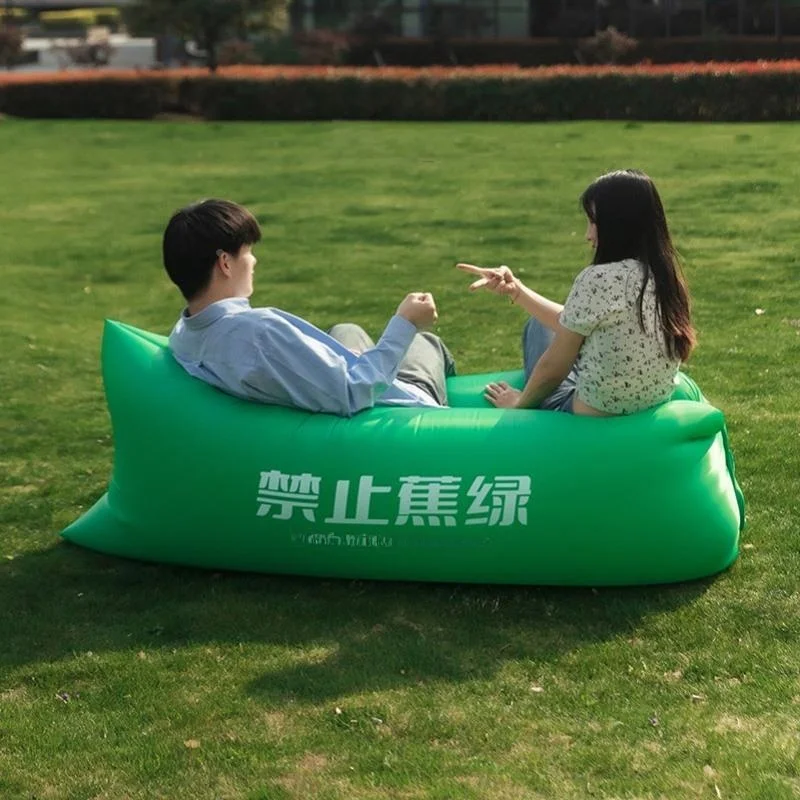 Portable Inflatable Sofa Bed for Camping Music Festival Outdoor Leisure Furniture Single Lounger Air Mattress Camping Gear view 2