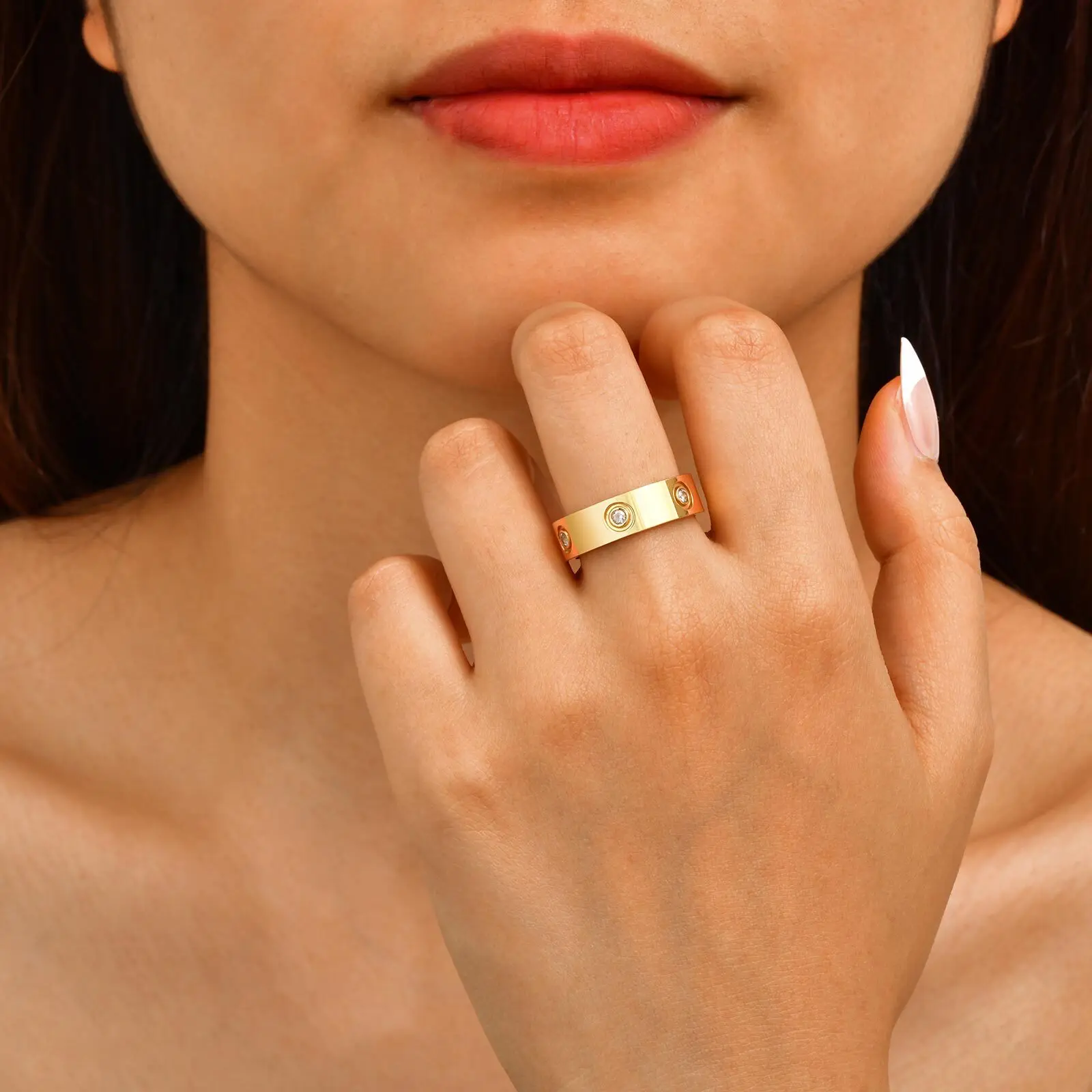 المرأة الأولي رسالة الدائري ، تمهيد زركون 2 مللي متر التراص الدائري قابل للتعديل ، A-Z الأبجدية Jewerlry جديد وصول #4