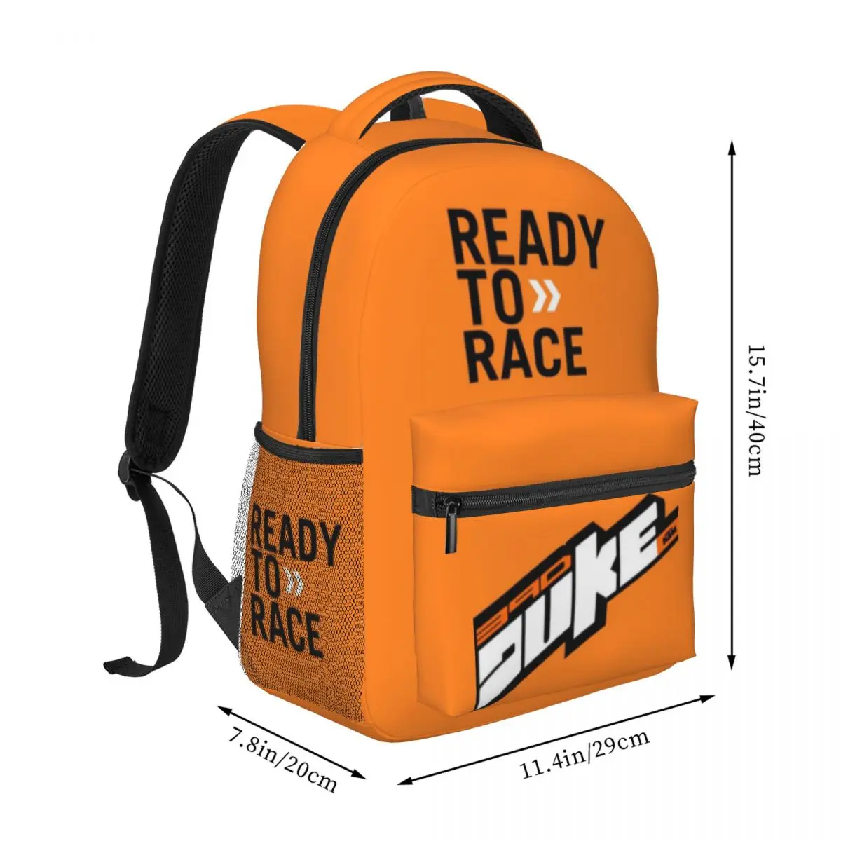 Ready To Race Backpack for Men Women Fashion Student Business Daypack College Shoulder Bag 16in