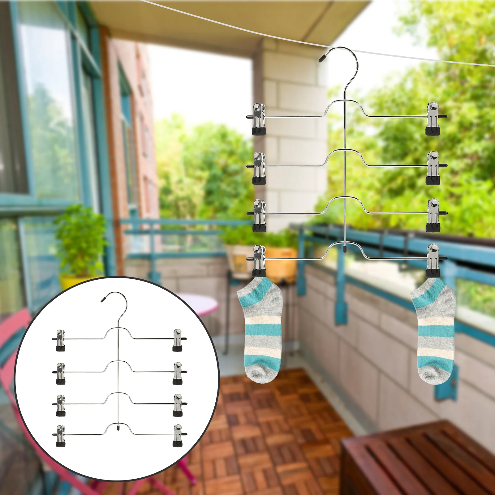 

Вешалка для одежды, вешалка для брюк, многослойная вешалка для юбки, металлическая вешалка для джинсов, без следов, с зажимом