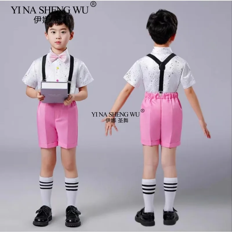 Children's performance costume, girl princess, fluffy dress, evening gown, sequined chiffon dress, dance performance costume set