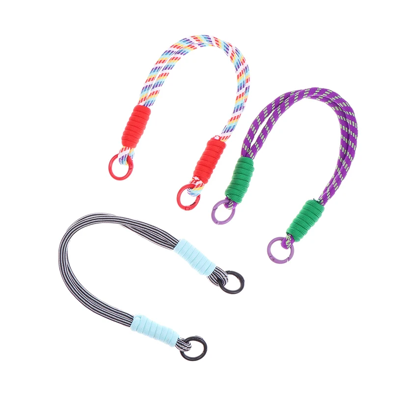 Braided Phone Case Lanyard Keychain Rope Strap Water Bottle Anti-fall Lanyard Anti-lost Keyring Backpack Charm Decor Lanyard