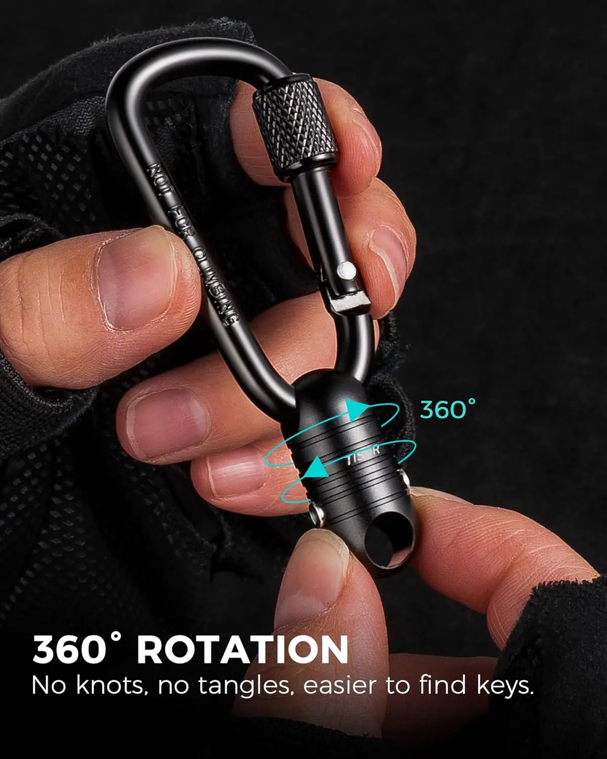 TISUR Magnetic Quick Release Keychain,Magnet Carabiner Clip Key Holder, Detachable Key Chain Rings for Car Keys, Accessories