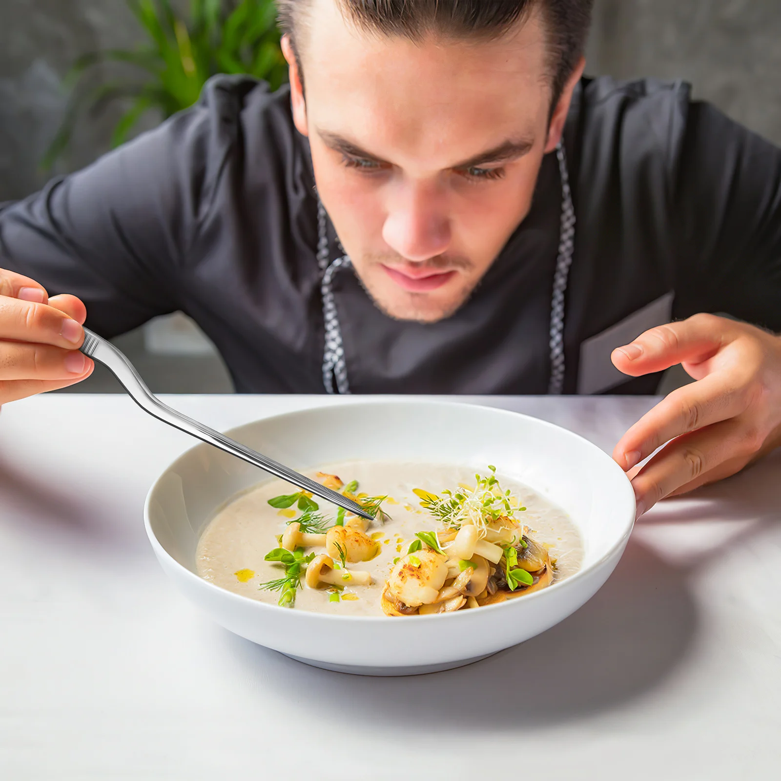 

2 шт., пинцет из нержавеющей стали, кухонный зажим, пинцет из рыбьей кости, кухонные щипцы, инструмент для барбекю, щипцы для еды, длинный зажим для стейка