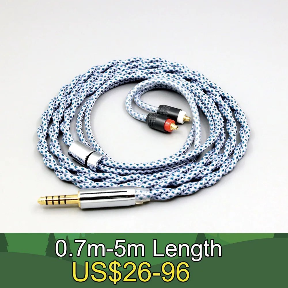 99% Pure Silver Mix Graphene OCC Shielding Earphone Cable For Sony IER-M7 IER-M9 IER-Z1R LN008639