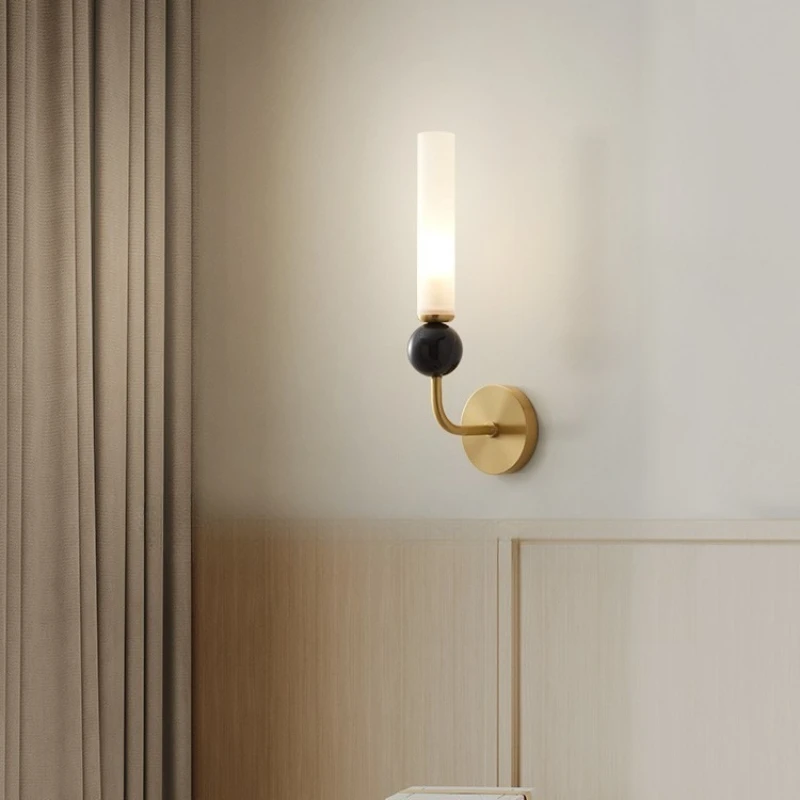 Modern Minimalist Wall Lamps for Living Room Decoration Strip Design LED Light Corridor Bedroom Bedside Study Lighting Fixtures