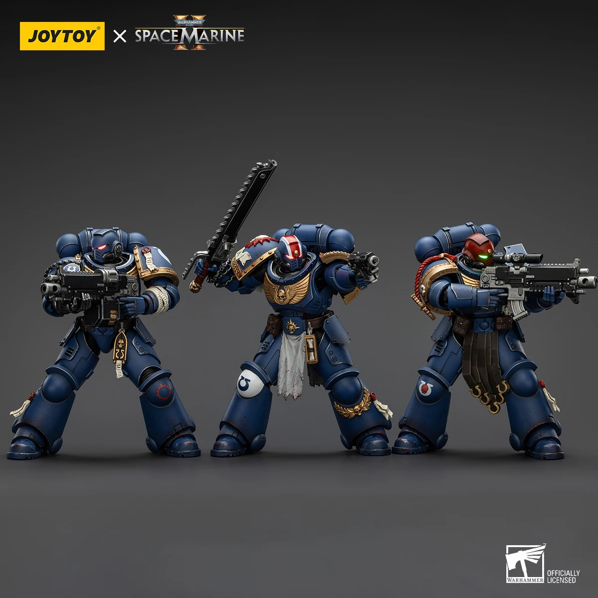 JOYTOY Warhammer 40K figurka Uitramarines porucznik Titus rysunek Gadriel brat Chairon wspólne ruchome figurka zabawkowy model