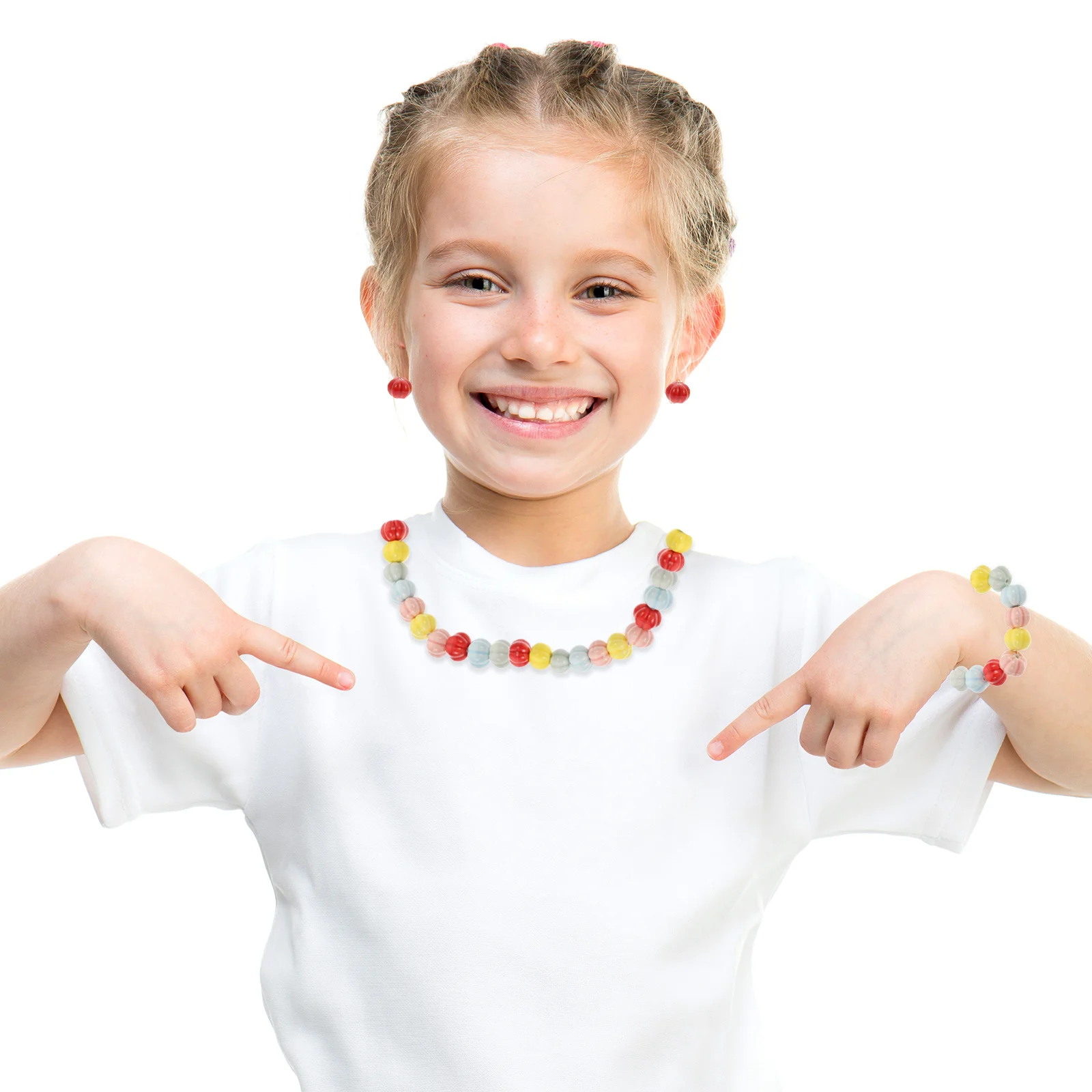 40 قطعة حبات اليقطين السيراميك الملونة Diy بها بنفسك صنع المجوهرات النتائج للأساور والقلائد لوازم الحرفية ديكور هدايا الهالوين #5