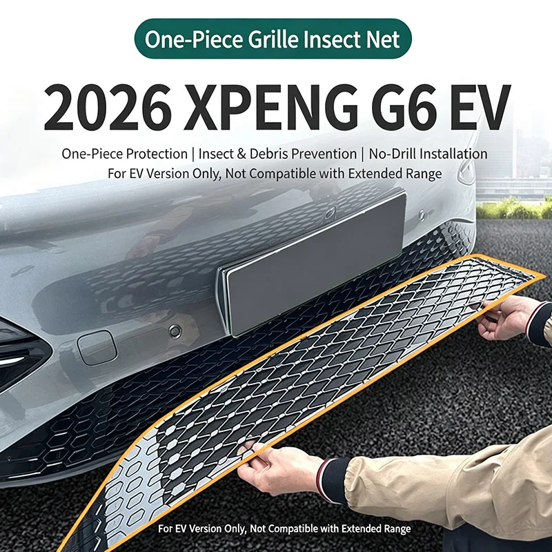 Front Lower Grille Insect Net for 2026 XPENG G6 EV