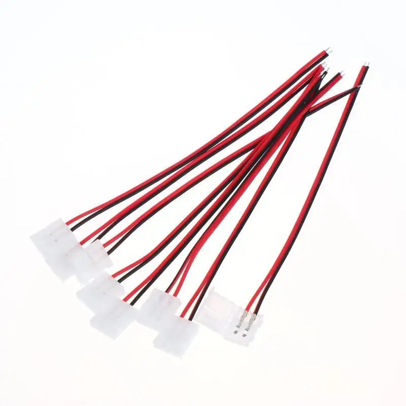 LED Strip Light Connectors 10Pcs Solderless 2/3/4/5/6Pin 5*12mm Quick Link Adapters for Outdoor Garden LED Strip Setup