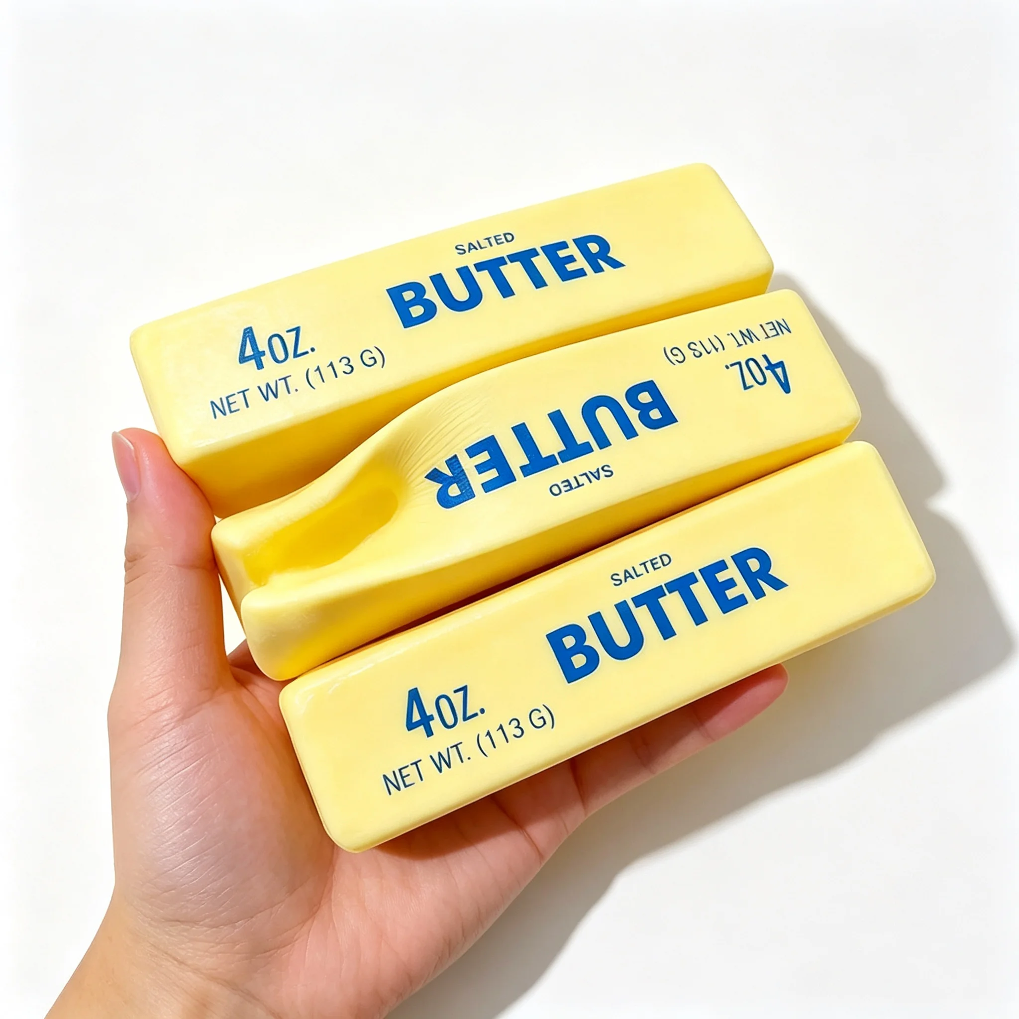 Soft And Pliable Butter‑Shaped Piece, Great For Sensory Experience And Emotional Release. Squishy Squishies Butter Squishy