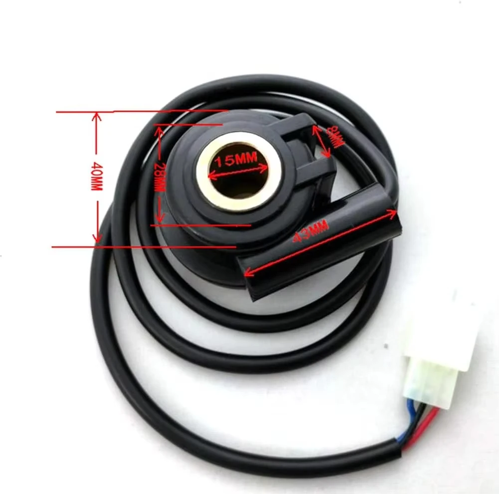 3 Pin Motorcycle Speed Sensor 12V Digital Motor Speed Meter Cable Mileage Assembly Replacement