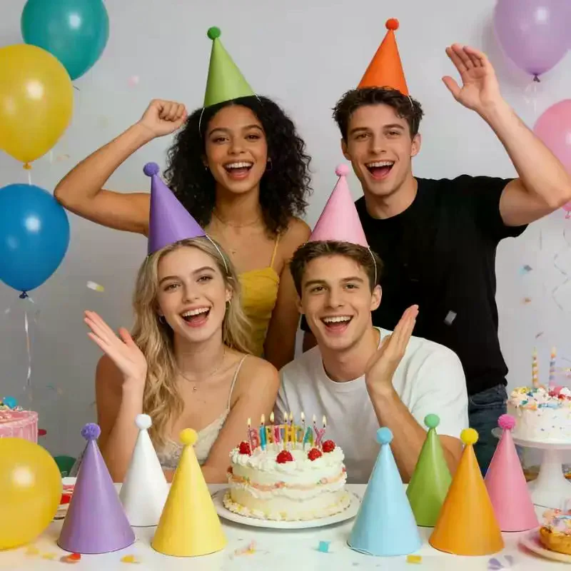 /HTF/10 Renkli Doğum Günü Part - Party Hat Cone incelemesi ve fiyatı