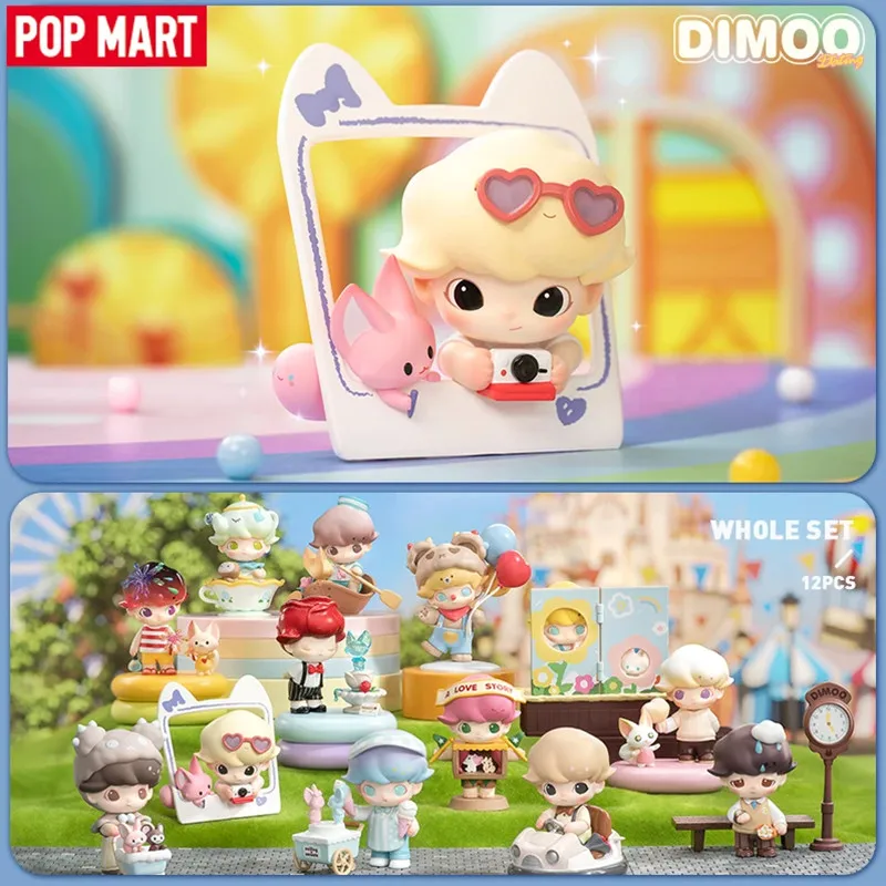 

POP MART Dimoo Dating Series Blind Box Surprise Box Original Action Figure Cartoon Model Mystery Box Collection Girls Gift