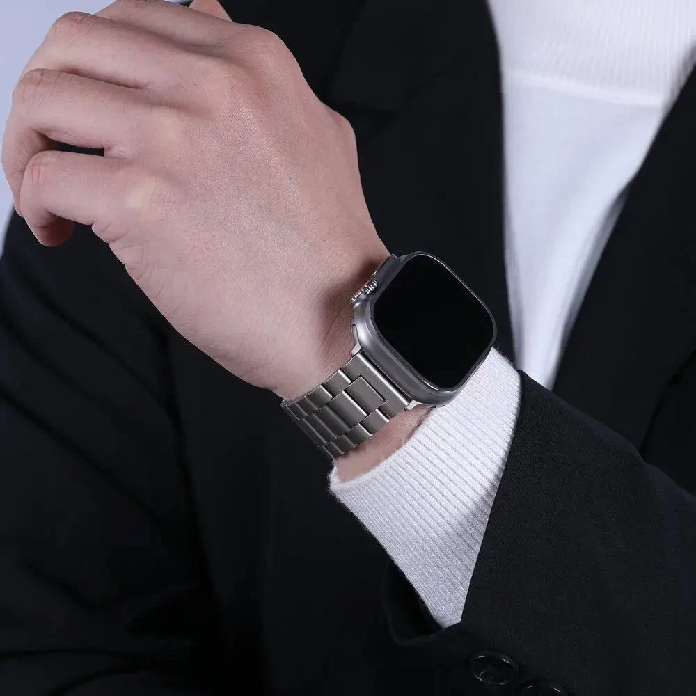 Edelstahlarmband für Apple Watch 46 mm Ultra 49 mm, Metallarmband für iWatch 12 11 10 9 8 SE 42 mm, Business-Uhrenarmband – Detail 9