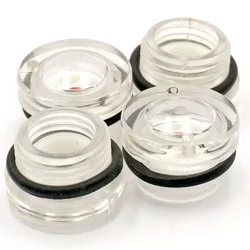 M16 M27 M42 Pitch 1.5 / M60 Pitch 2.0 Male Plastic Oil Level Sight Glass Window round Head For Air Compressor Gearbox