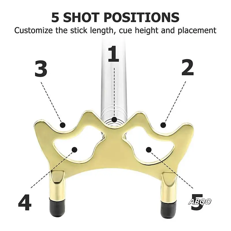 

2X выдвижной бридж для бильярдного кия со съемной латунной головкой, аксессуар для бильярдного кия, низкая головка моста