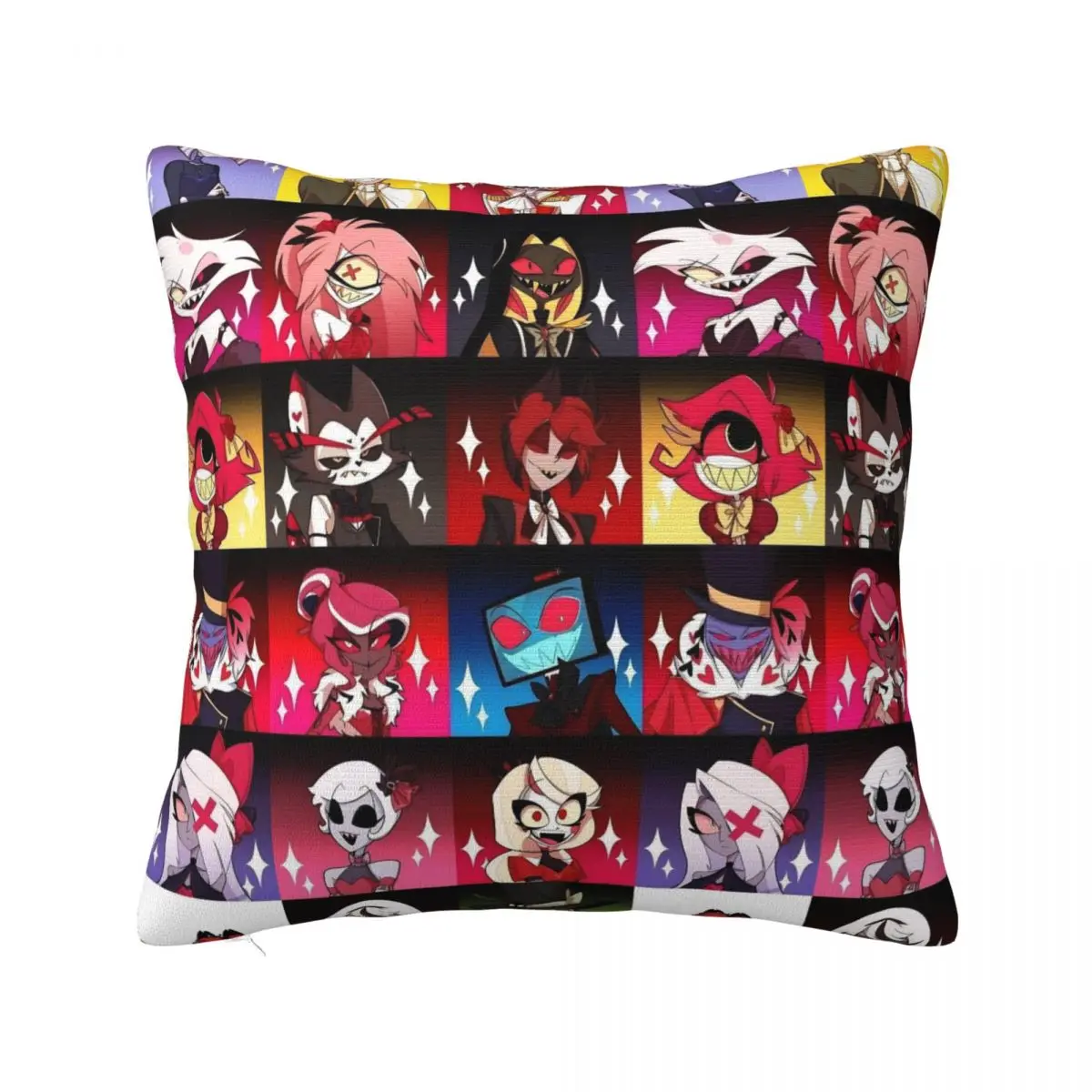 Hazbined Cool Hoteled Helluva Boss Pillowcase Printing Cushion Cover Decorative Throw Pillow Case Cover Home Zipper 18