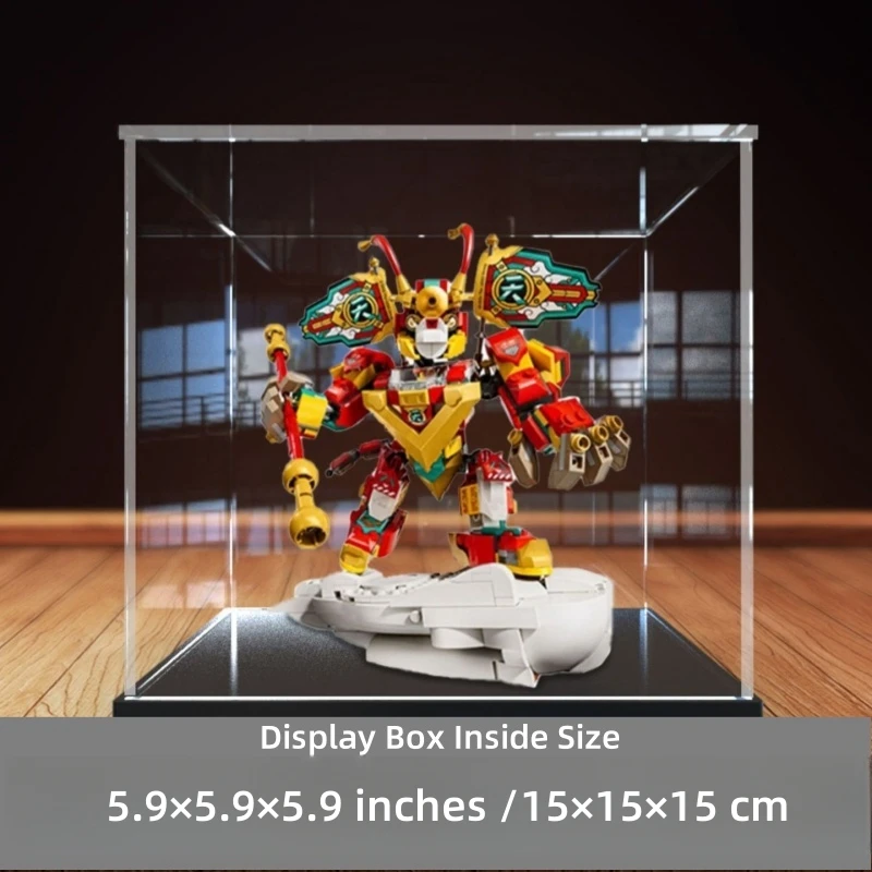 

Transparent Acrylic Display Box Suitable For Toy Figures, Collectibles, Assembled Cube Display Box Dustproof Storage Box Stand