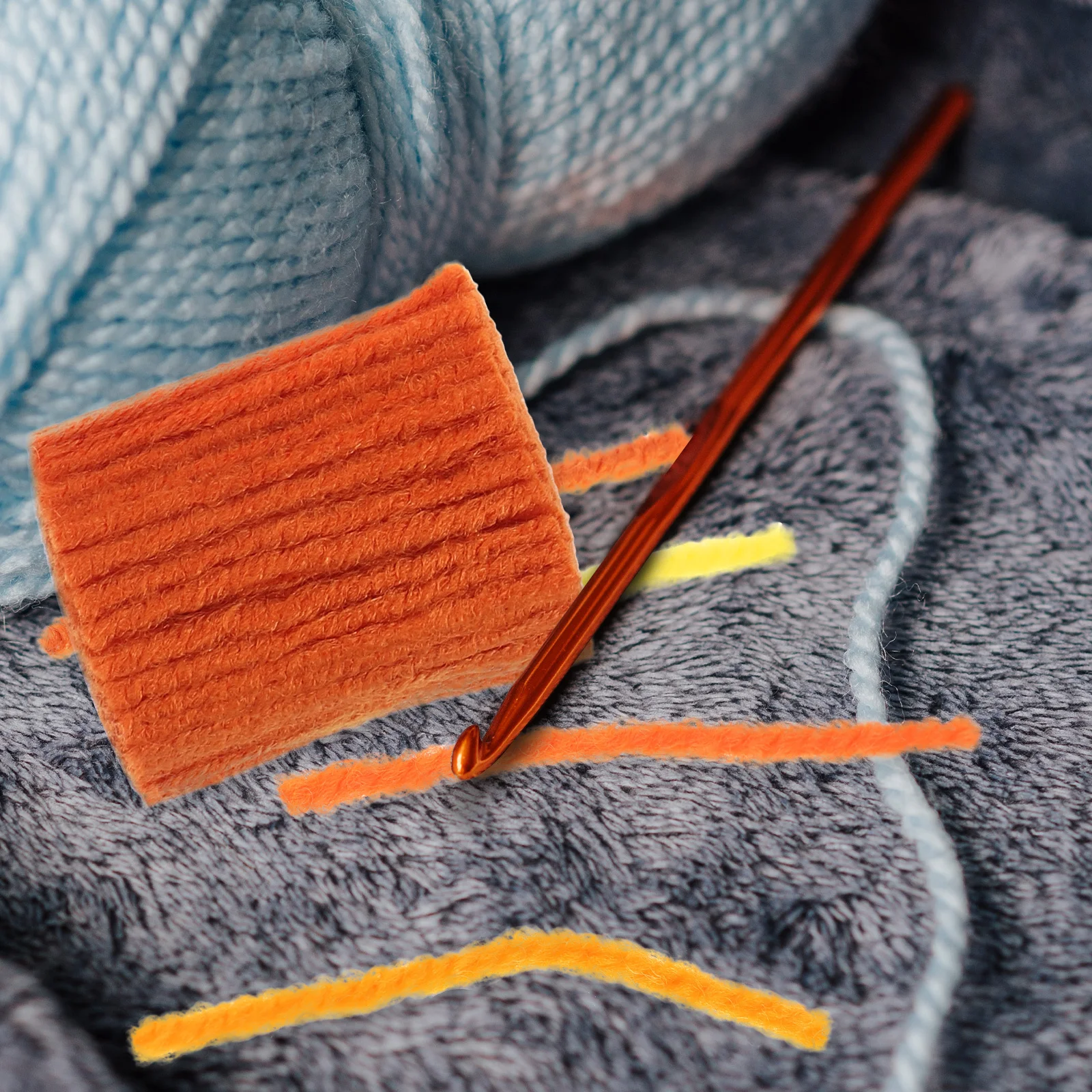 

12Pcs Rug Tufting Yarn Acrylic Fiber Soft Latch Hook DIY Craft Supplies for Handmade Blanket Cushion Pillowcase