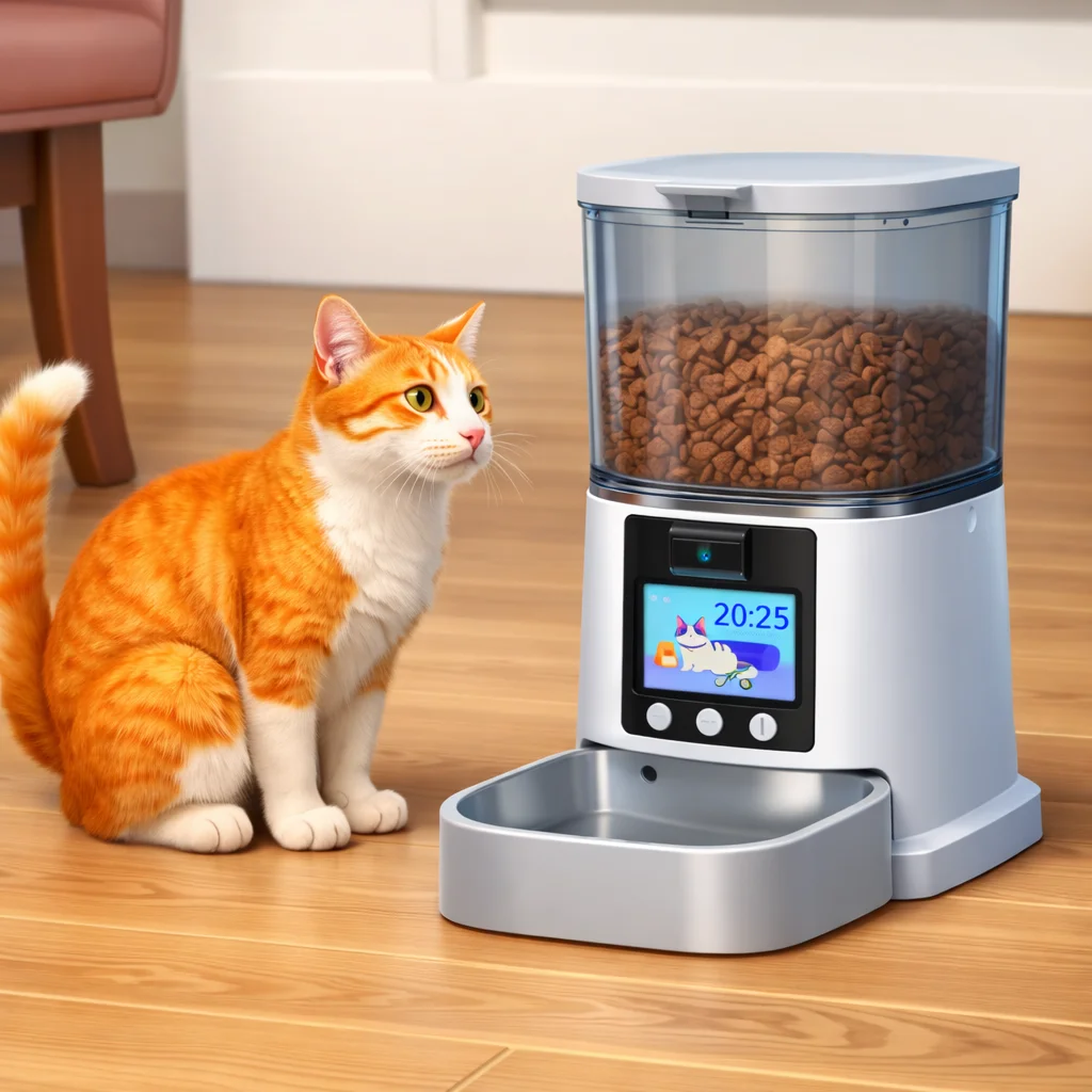 

Smart Automatic Pet Feeder with WiFi Control Cat & Dog Food Dispenser for Busy Pet Owners