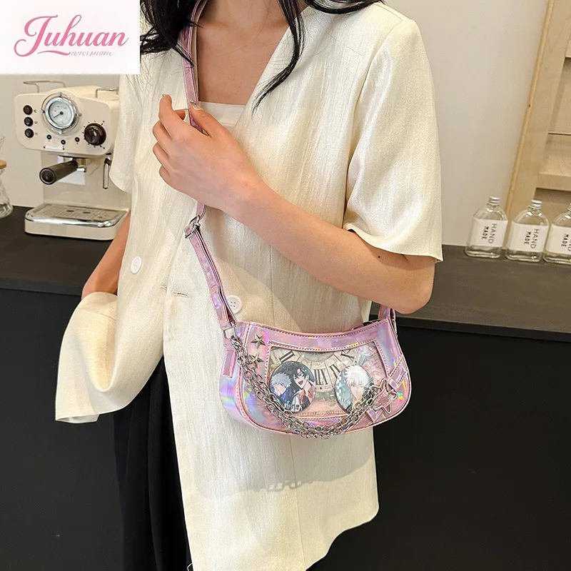 

Japanese Small Food Quantity Two-dimensional Armpit Ltabag Women's Versatile College Style One Shoulder Messenger Bag for Women