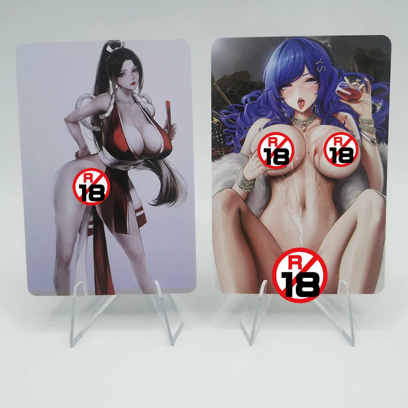 In Magazzino 4 Pz/set Jeanne d'Arc Yae Miko Raiden Shogun Azur Lane USS St. Louis Mai Shiranui Sexy Anime Girl Collezione di Carte Giocattoli