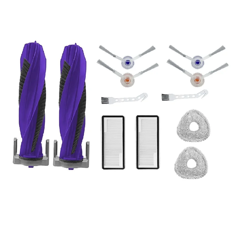 ABVI-For NARWAL Robot Vacuum Cleaner Xiaoyao 001 Accessories Main Roller Brush Filter Cloth Replacement Kit Brush