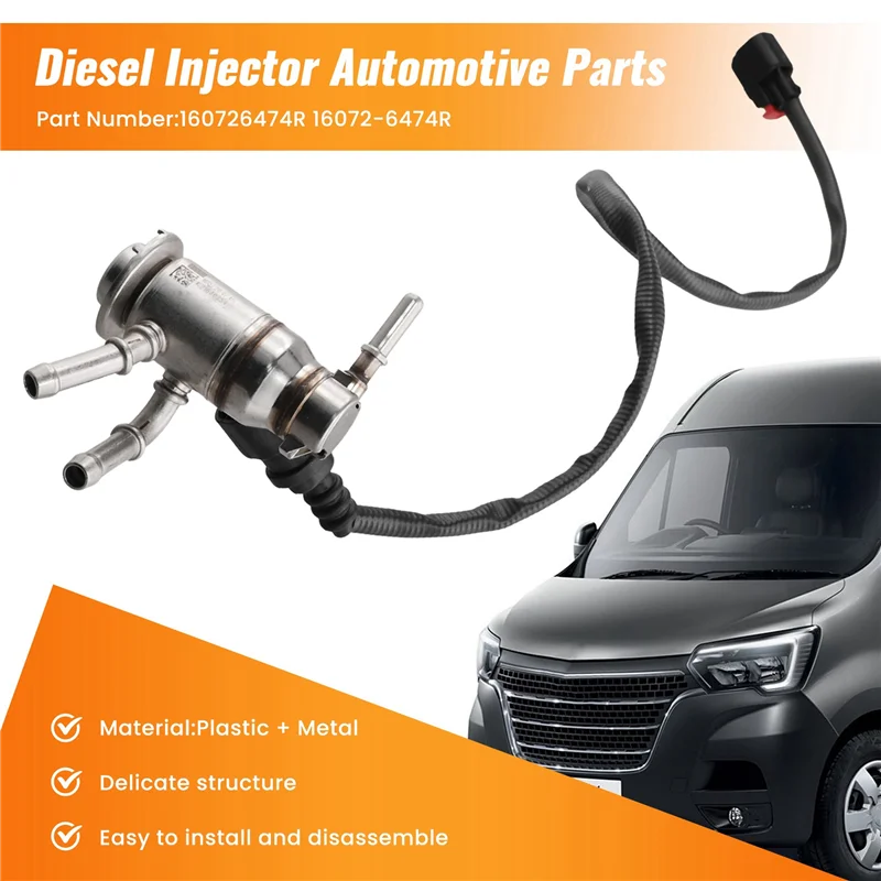 

AASS-16072-6474R Injectors Diesel Exhaust Fluid Injection Nozzle For Renault Master III IV Opel Movano B 2.3 DCI 160726474R