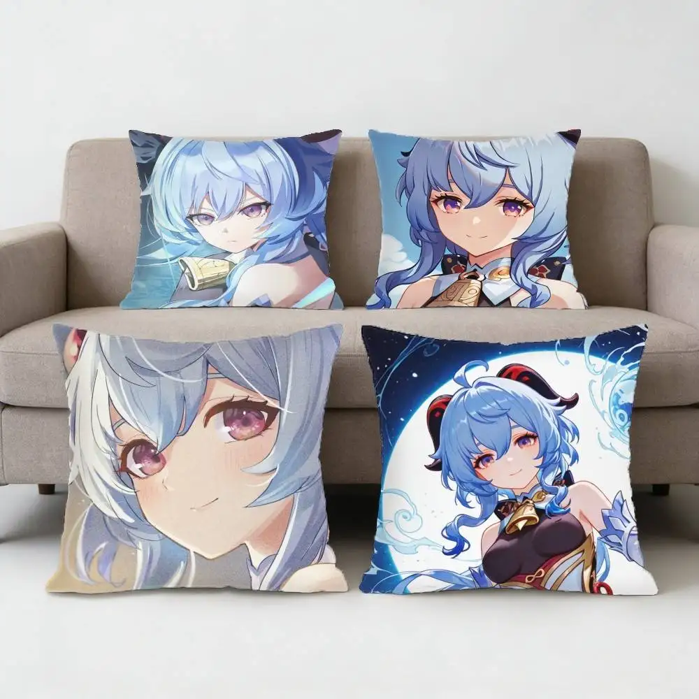

Ganyu Pillow Case Sofa Living Room for Bedroom car Headboard Backrest Cushion Square Cushion Nap Time