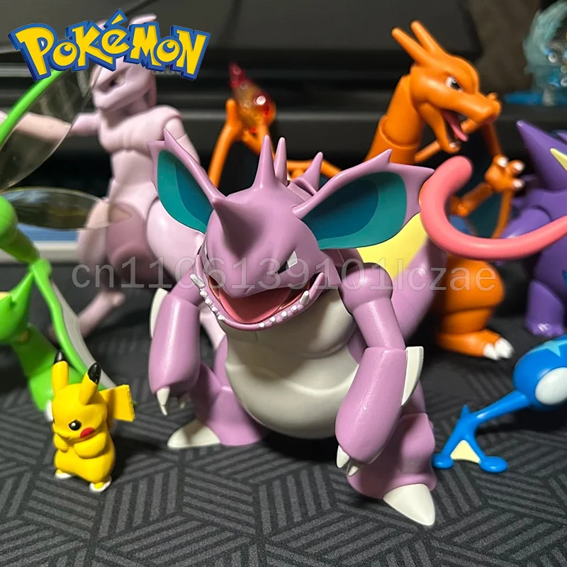 

Genuine Pokémon FANTASTICS CV-L Nidoking Snorlax Scyther Charizard Greninja Ceruledge Meowscarada Pokemon Assembled Model Toys